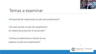 Webinar:  Que son los Planes de Cumplimiento en la Protección al Consumidor