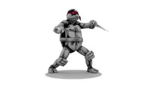 TMNT - 3D Animated Idle Test (Maya)