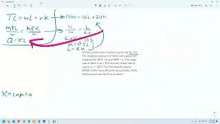 How to find microeconomic output given production function and total cost