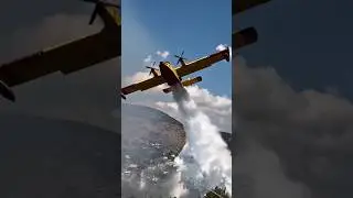 An incredible way to refuel firefighting planes 😱