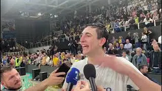 Michieletto dopo la vittoria dello scudetto