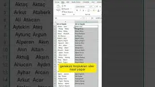 Excel’de Yazı İçindeki Gereksiz Boşlukları Silmek (KIRP) #excel #exceltips #exceleğitimleri #keşfet