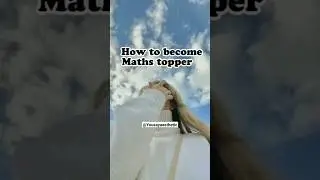 How to become maths topper #shorts #short #shortvideo #topper #study #motivation #maths #jee #neet