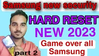 Samsung NEW Security hard RESET NEW trick | Pin,Pattern & Password All lock remove | PART 2 | 100%