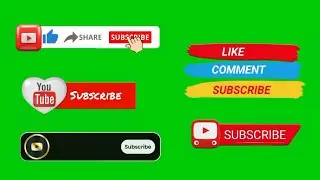 New 5 Top Subscribe Button ✅| Subscribe Button Green Screen