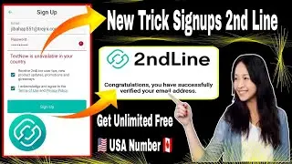 2nd Line & TextNow is unavailable in your country Problem Solved / Gmail Verify 🇨🇦 Get 🇺🇸USA number