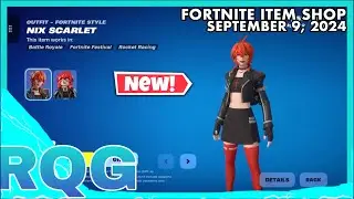 “NEW” NIX SCARLET SKIN IS HERE! FORTNITE ITEM SHOP (September 9, 2024)