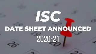 ISC 2020-21 Date sheet announced