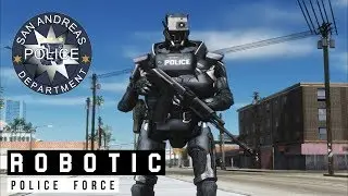 [GTA SA] Robotic Police Force Cinematic HD // Chappie intro remake.