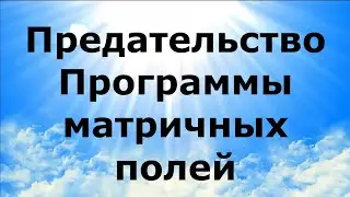 ПРЕДАТЕЛЬСТВО. Программы матричных полей 