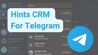 Hints personal CRM for Telegram