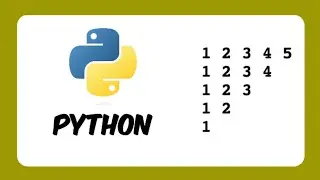Inverted right angle shape || Python Pattern Programs || Inverted right angle Star Pattern in Python