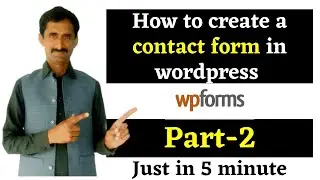 How to create a contact form in WordPress Part-2 || wpforms plugin || WordPress tutorial