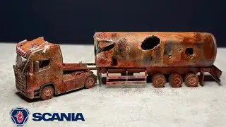 Restoration Forgotten Scania Oil Tanker | Restoration semi trailer truck 
