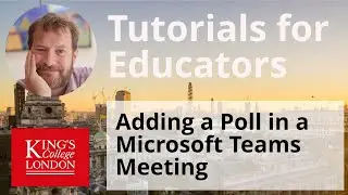 Adding a poll in a Microsoft Teams Meeting