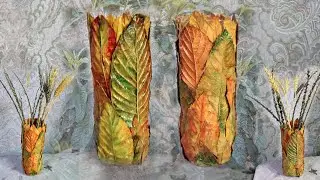 Ваза из пластиковой бутылки своими руками