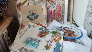 18. Мои вышивальные финиши и процессы июня ❤️