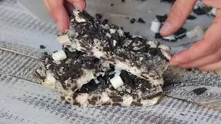 Батончики из белого шоколада, маршмелоу и орео))