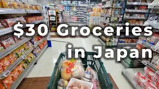 $30 Supermarket Trip in Tokyo, Japan