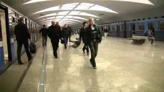 Станция Строгино Московского метрополитена. Strogino station. Moscow metro.