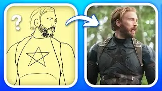 Guess The Avengers By Simple Drawing | Character Drawing Quiz