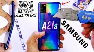 Samsung Galaxy A21s Durability Test - Broken Inside!! DROP BEND WATERPROOF FAIL|SCRATCH TEST