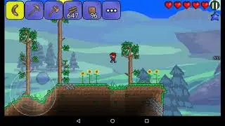Прохождение Terraria часть 1 типовое начало + невероятная фортуна!!!