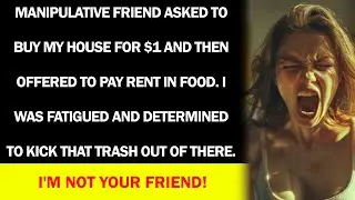 Parasitic friend brought her boyfriend to my flat and lived off me, offering to pay rent in food?!