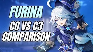 Are Furina Constellations actually that good? C0 vs C3 showcase | Genshin Impact