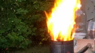 Tin can furnace melting aluminium