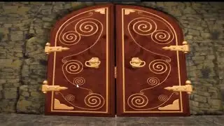 HD ANIMATED VIDEO BACKGROUND OF DOOR OPENING