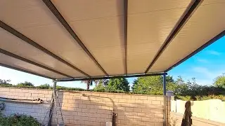El montaje de un porche