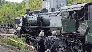 Steam Locomotive S 3/6 @Eisenbahnmuseum Bochum ( sorry bec wind noise)