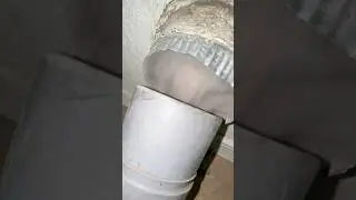 Super Vacuum pulls 2 decades of Dust & Lint out of the Wall! 🤯 #OddlySatisfying #DryerVentCleaning