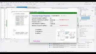 Cal Material Properties Concrete ACI  and EC2