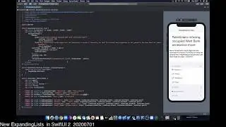 New ExpandingLists  in SwiftUI 2 20200701