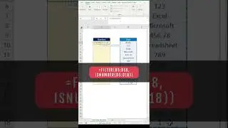 Filter Only Numbers from List, Excel #shorts #excel #viral