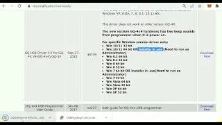 GQ-4x4 USB driver and software installation for Windows 10/11 64bit