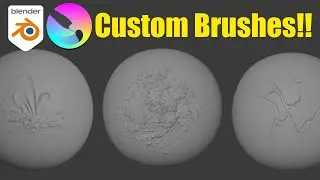 How to make Custom Sculpting Brushes for Blender using Krita