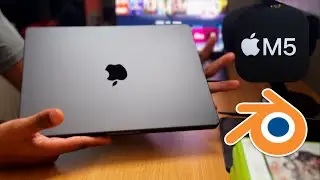 Blender on M5 MacBook Pro 14