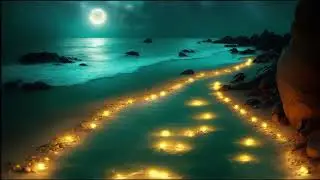 Eternal Gravity | Relaxing Ambient music & Glowing Coast Video to relieve stress and anxiety