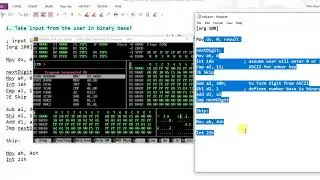 Take input from the user in Binary | 8086 Assembly