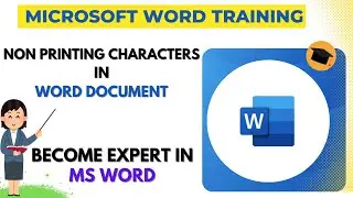 what Are Non Printing Characters in Word Document | Not Printing Char in ms word | ms word