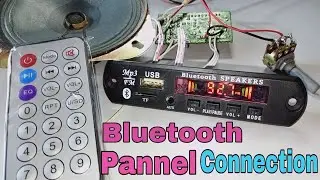 Bluetooth pannel (module) connection in 6283 ic amplifier kit in Hindi 🍃