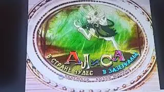 Открытие DVD-диска Алиса в стране чудес, в зазеркалье