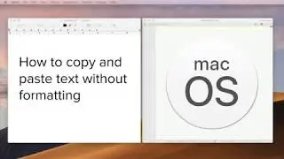 Copy and paste text in macOS without formatting