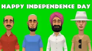 Happy Independence Day All of You | Indian Independence Day | Green Screen Background (No Copyright)