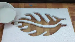 Leaf ☘️ Cement Craft Ideas • White Cement Craft Idea • Showpiece • Home Decoration • DIY Cement