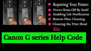 Canon G series all printer help Code