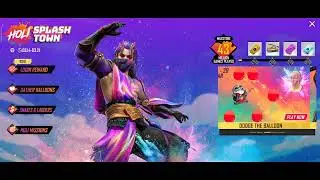 Free Fire New Event | Doge The Balloon Event | Snake & Ladder Event | Free Fire Holi Splash Town
